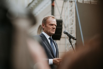 President of European Council Donald Tusk speaking during May 3rd Celebrations in Warsaw