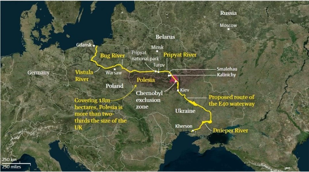 Is E40 River Route Connecting Baltic and Black Seas a Good Idea?