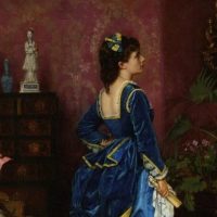 Auguste Toulmouche: Le Robe Bleu // Public domain