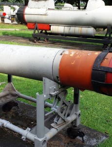 A Mk 44 Light Weight Torpedo of the Philippine Navy. Photo taken at the Armed Forces of the Philippines Museum in Camp Aguinaldo.