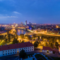 Vilnius_Modern_Skyline_At_Dusk,_Lithuania_-_Diliff