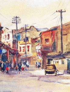 800px-Painting_of_scene_of_streets_in_Taiwan_1927