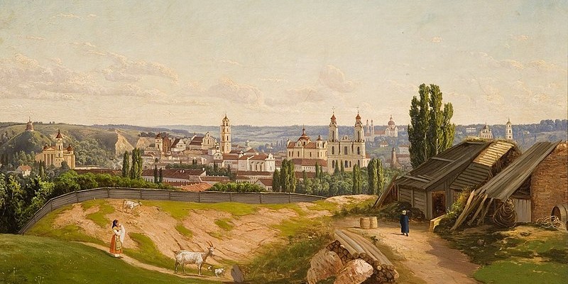 800px-Józef_Marszewski_-_Vilnius_viewed_from_Tauras_Hill_(1872)