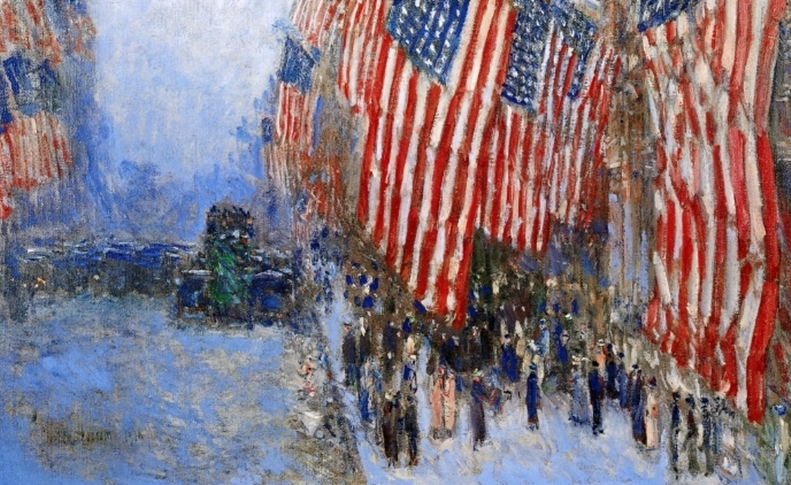 The_Fourth_of_July,_1916_Childe_Hassam
