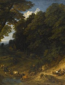 Cornelis_Huysmans_-_Forest_edge_with_loggers
