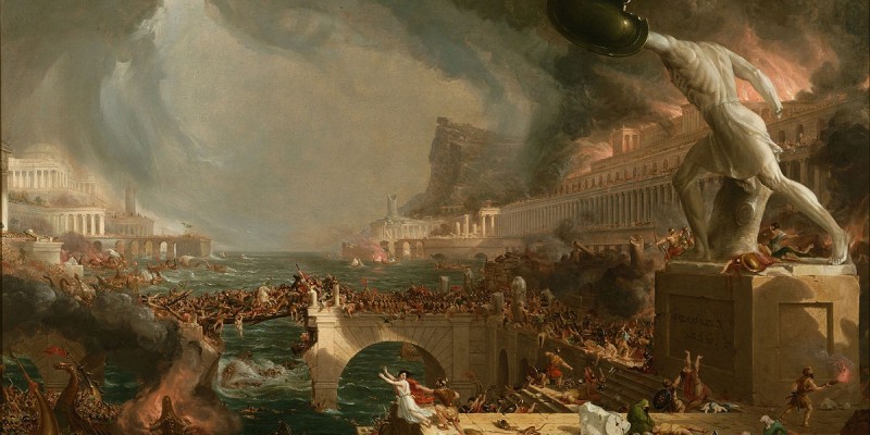 The Course of Empire — Desolation by Thomas Cole-uncertainty