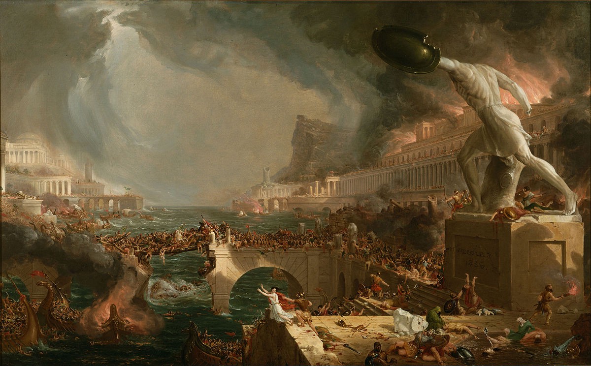 The Course of Empire — Desolation by Thomas Cole-uncertainty