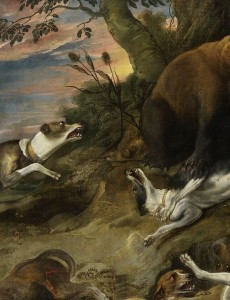Frans_Snyders_-_Greyhound_hunting_a_bear