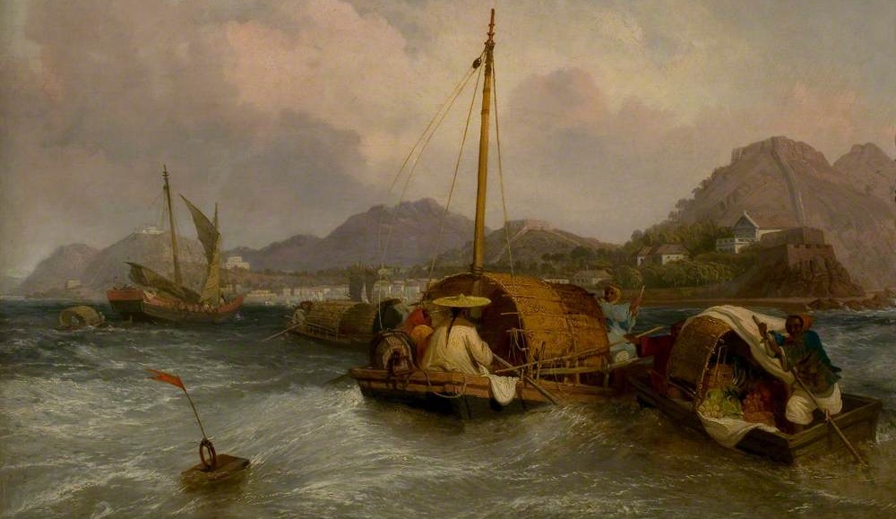 Daniell, William, 1769-1837; Egg Boats off Macao, China